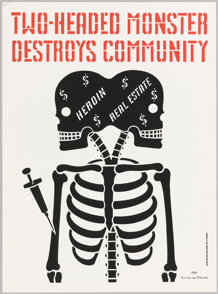 Poster, Two-Headed Monster Destroys Community, 1983