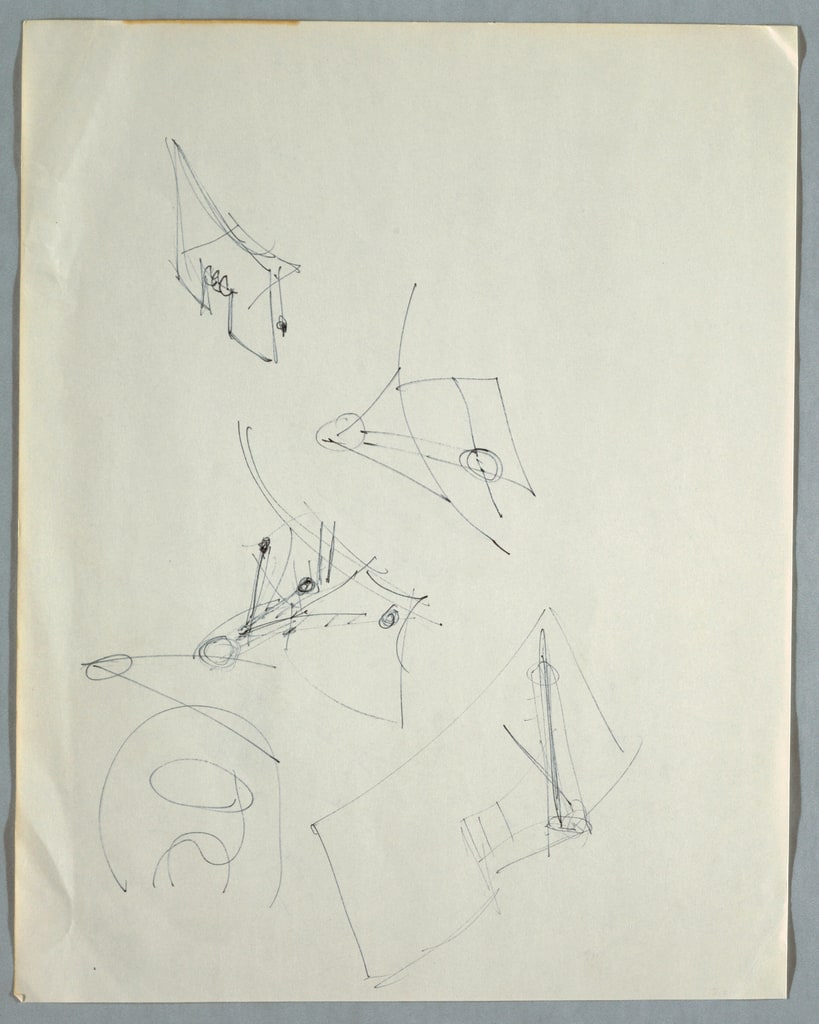 Drawing, Five initial concept stud, n.d.