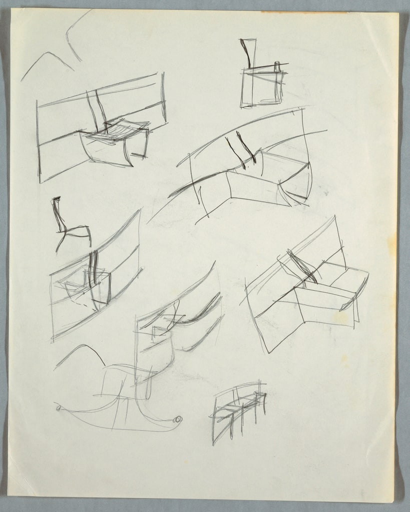 Drawing, Seven initial concept stu, n.d.