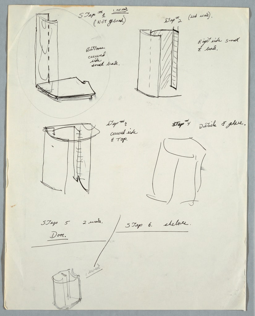 Drawing, Five initial concept stud, n.d.