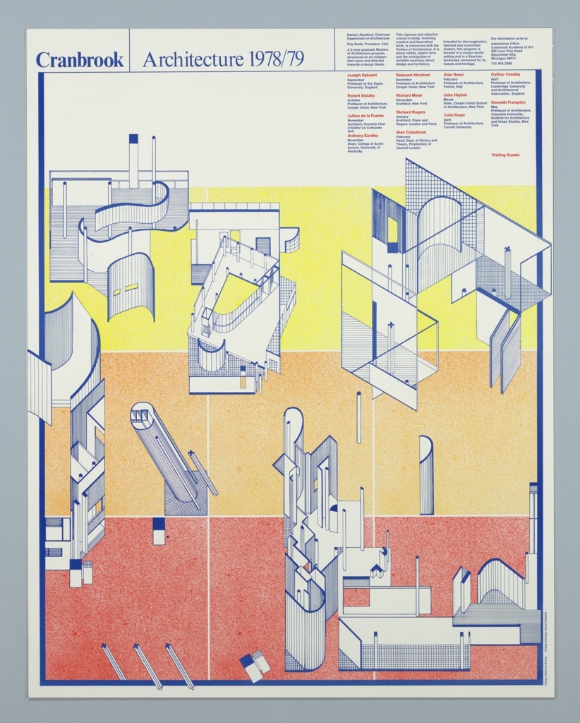 Poster, Cranbrook Architecture 19, 1978–79