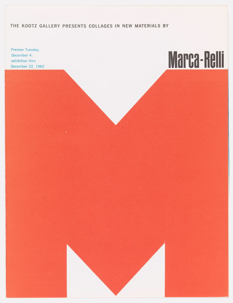 Brochure, Brochure for Marca-Relli
