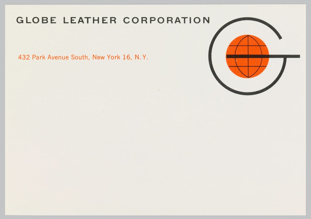 Label, Globe Leather Corporation, 1962