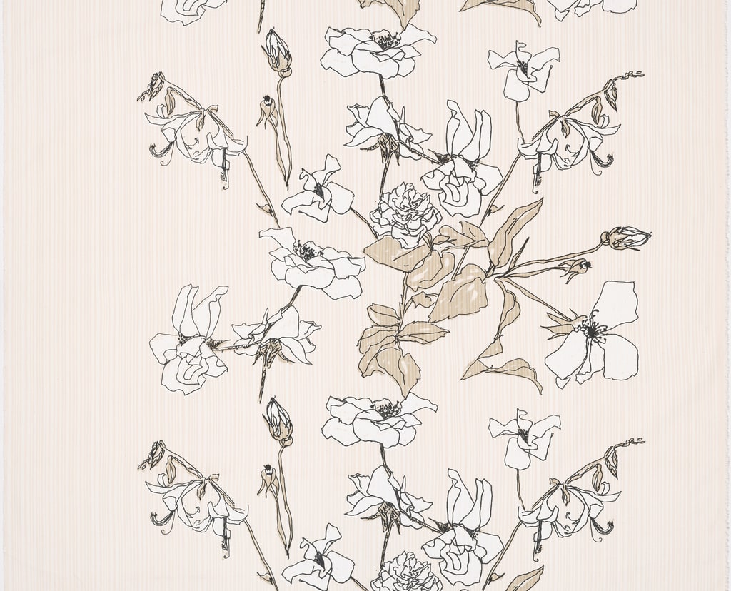 Textile, Floral with Lilies, 1970–1979