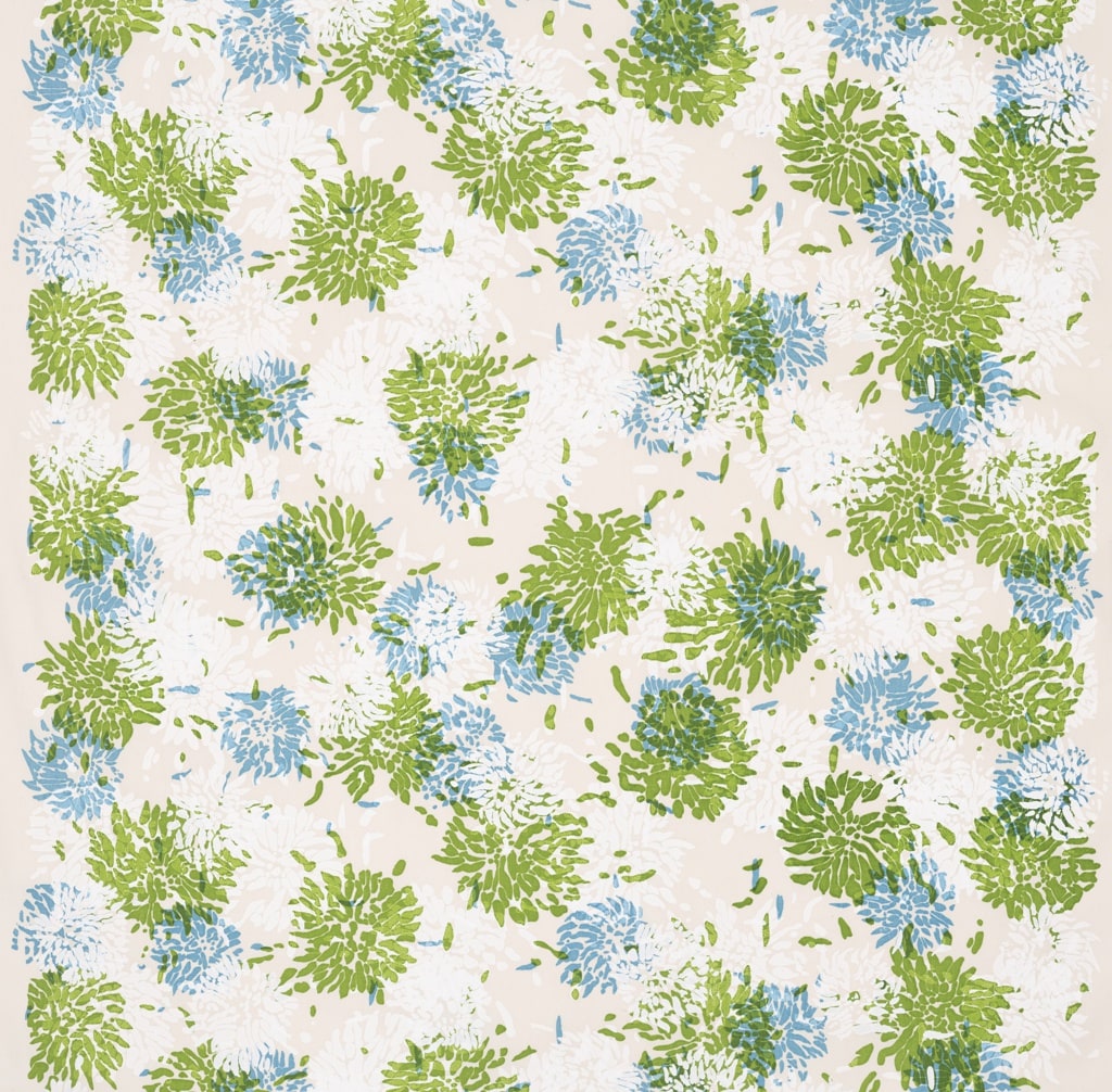 Textile, Chrysanthemum, ca. 1960