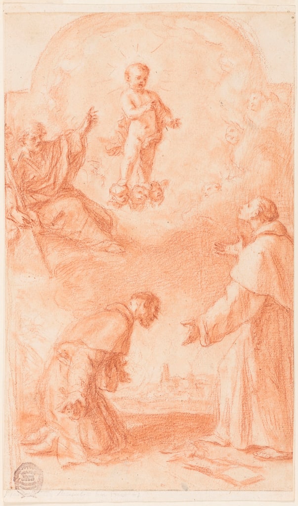 Drawing, Project for an altar painting, 1700–50