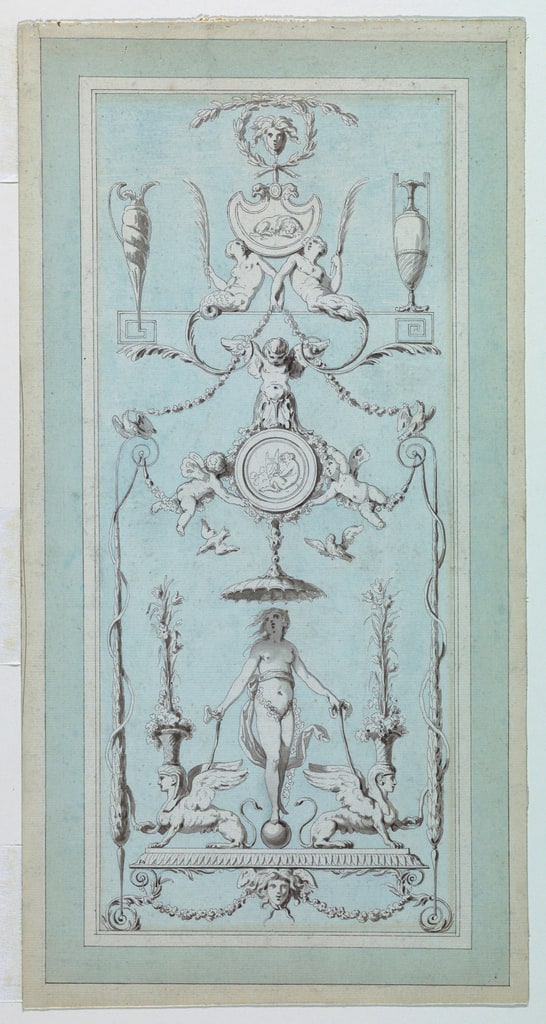 Drawing, Design for a Painted Panel, 1785