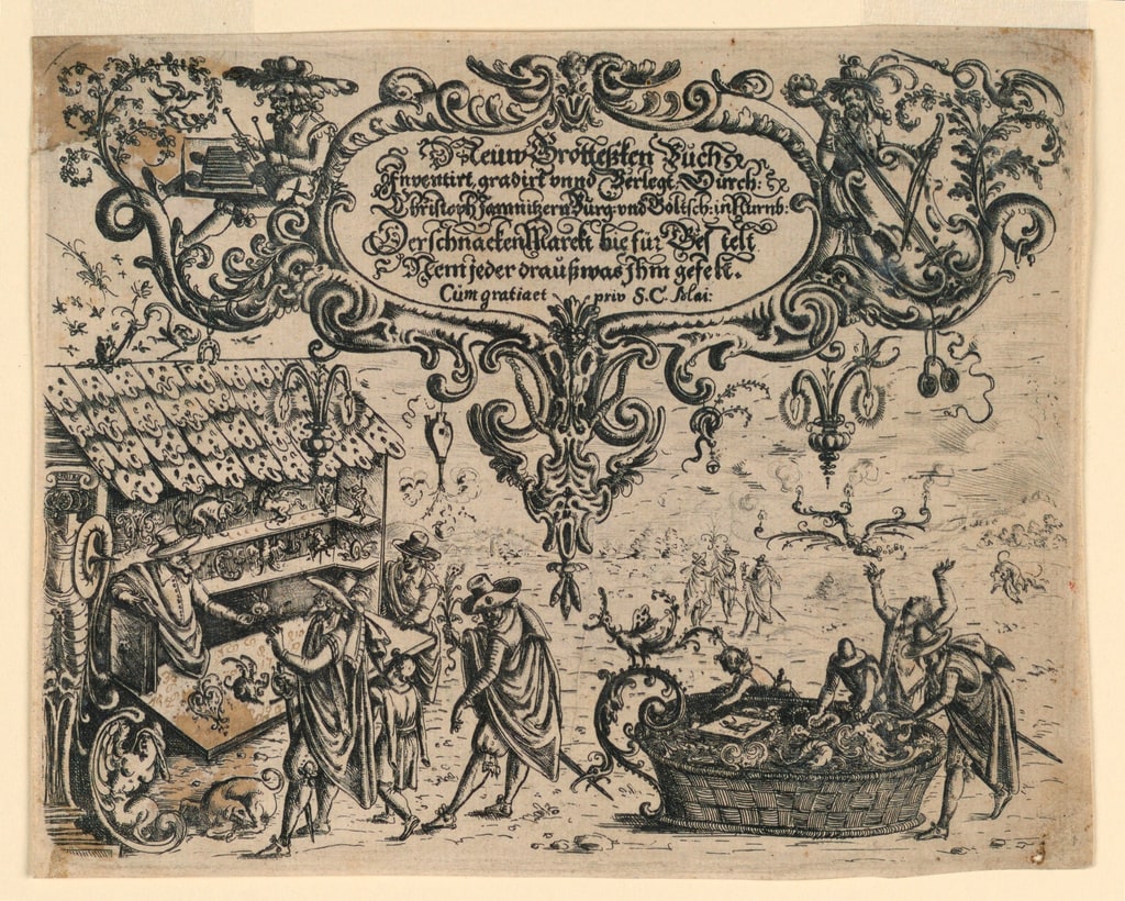 Print, Title page of Neuw Grotteschenbuch (suite 3), 1610