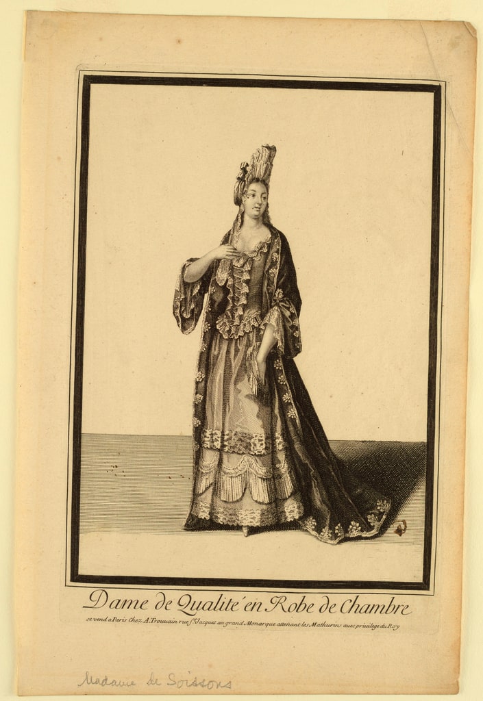 Print, Dame de Qualite, 1656–1708