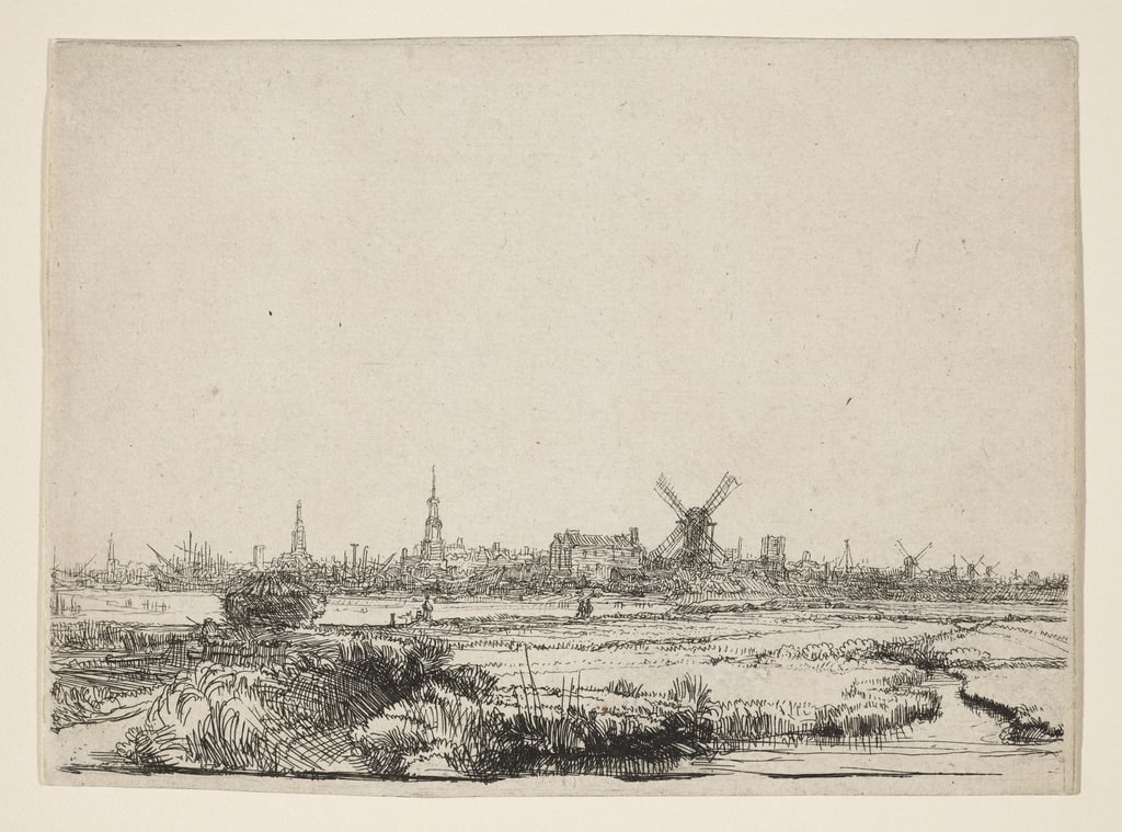 Print, View of Amsterdam, ca. 1640