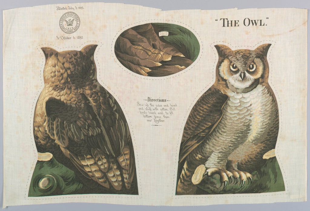 Textile, The Owl, 1892