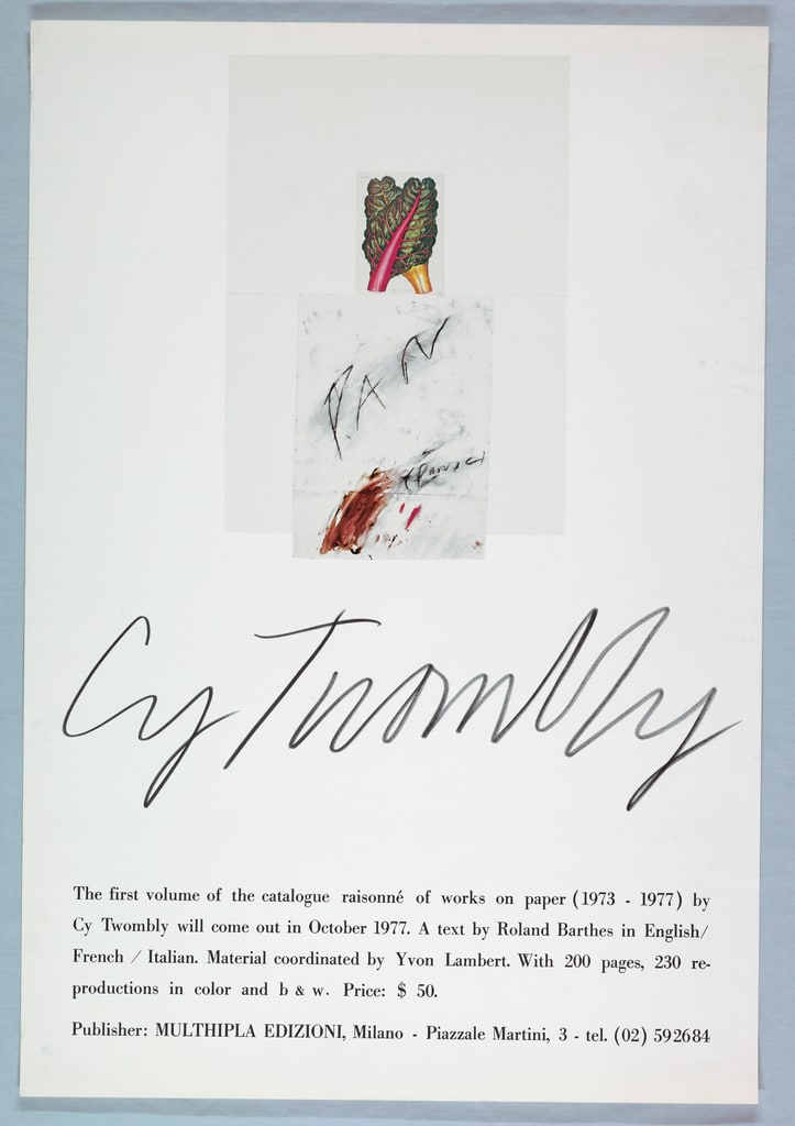 Poster, Multhipla Edizioni, Milano, 1977
