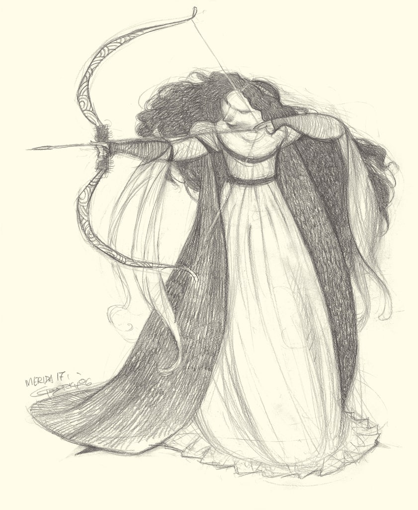 Concept Art, Merida, Brave, 2012