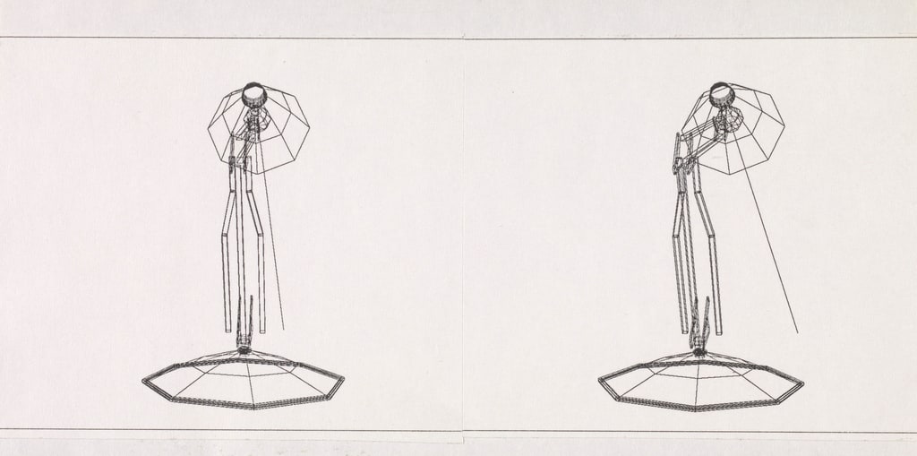 Concept Art, Luxo Wireframes, Luxo Jr., 1986