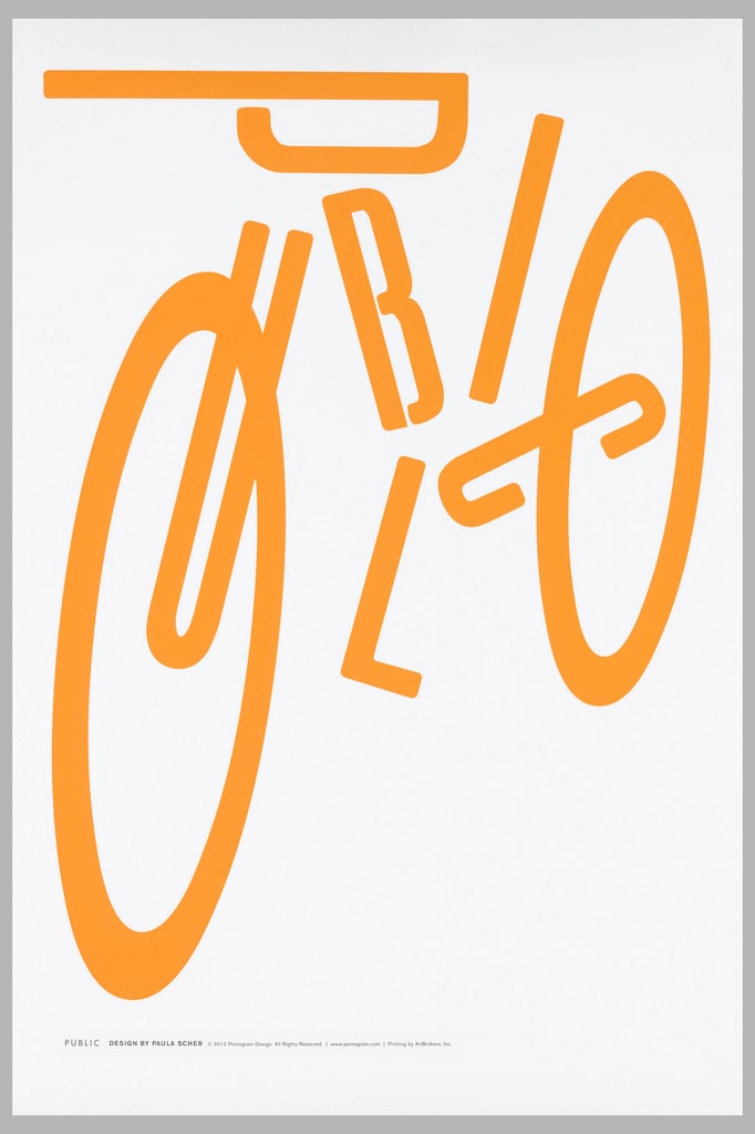 Poster, Bicycle, Public, 2012