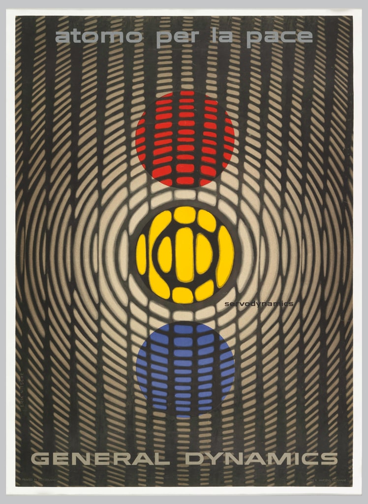 Poster, Atomo per la pace, General Dynamics, 1956