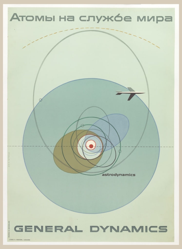 Poster, Atoms for Peace, General Dynamics, 1955
