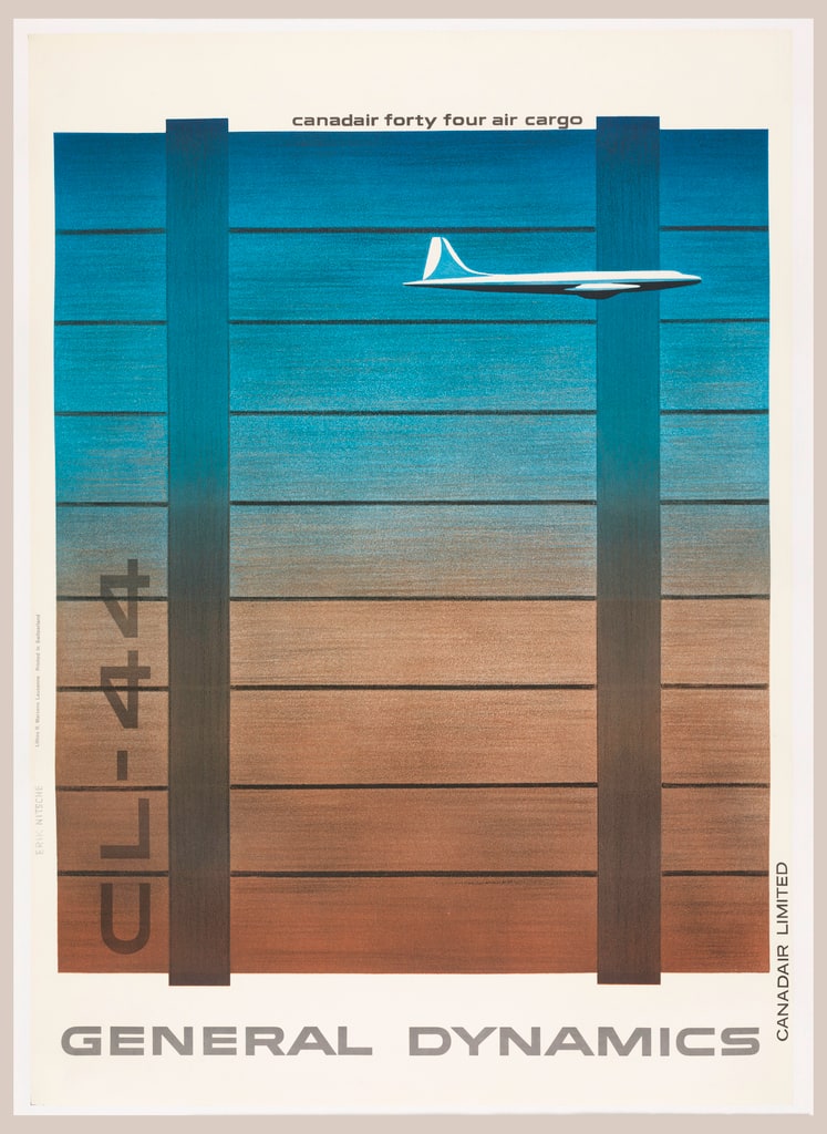 Poster, Canadair forty four air cargo, General Dynamics, ca. 1960