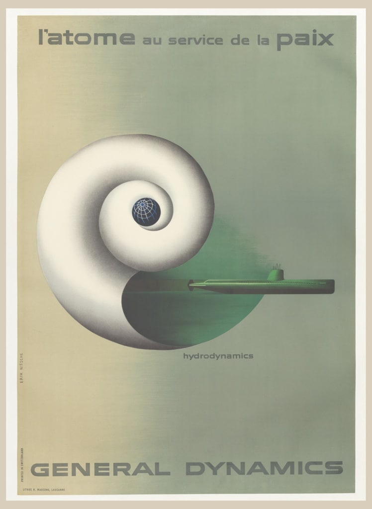 Poster, L'Atome au Service de la Paix, General Dynamics, 1955