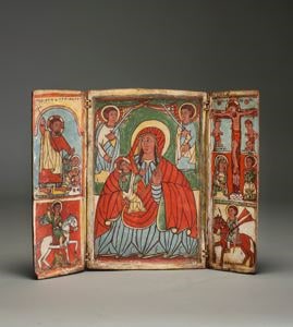 Triptych Icon of the Virgin and Child