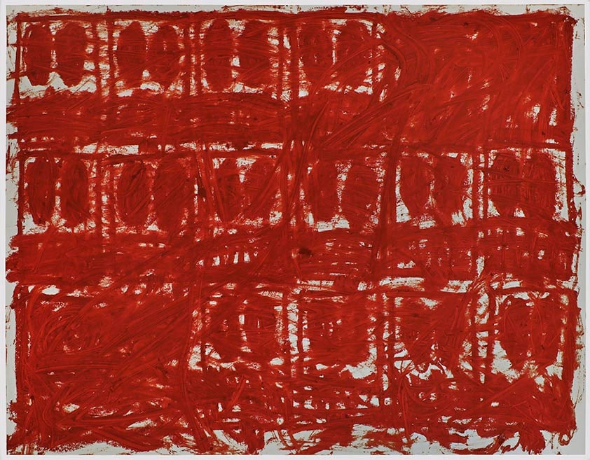 Untitled Anxious Red Drawing