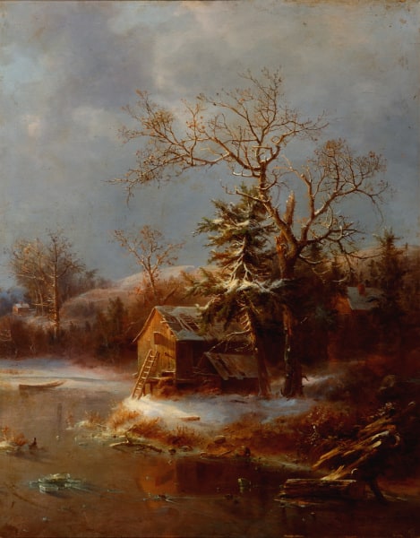 Pond and Barn