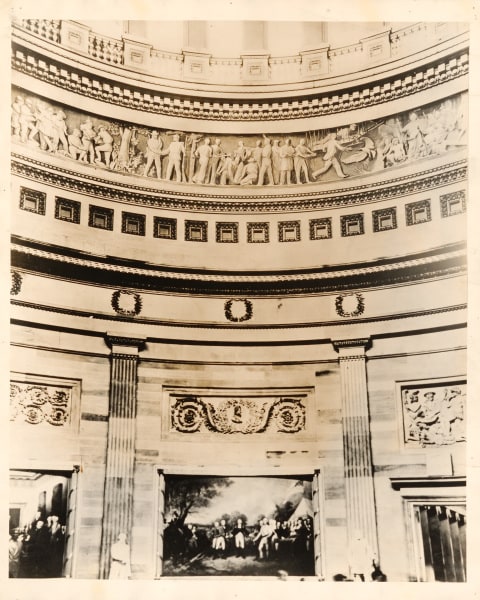 Composite Photograph of Frieze in Rotunda of the U.S. Capitol