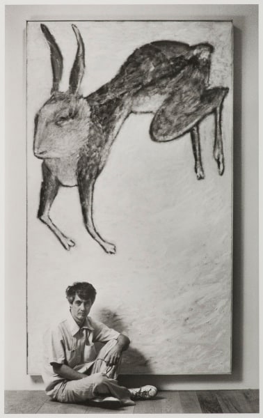 Richard Bellamy with Gregiore Mueller painting at Oil and Steel Gallery