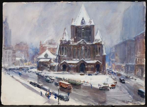 Copley Square in Snow