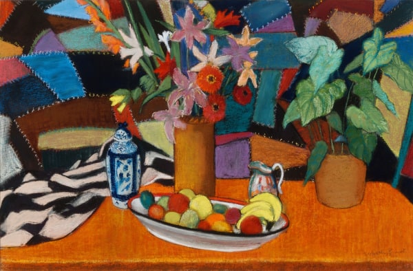 Fruit, Flowers and Patchwork Quilt