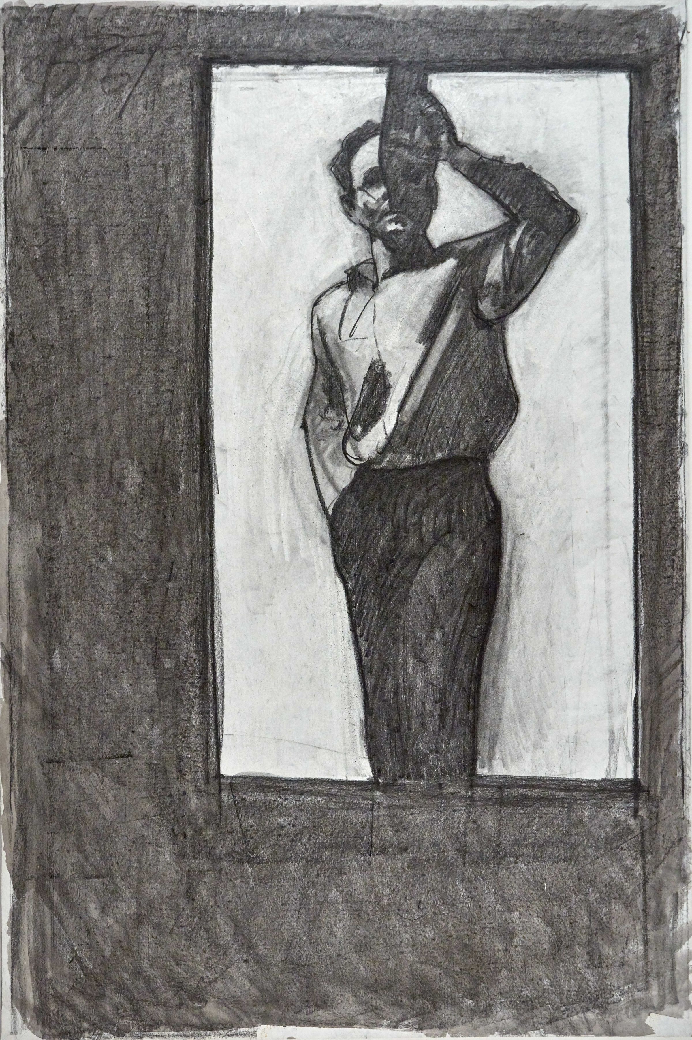 Study for Drinking Self Portrait (Study for Self Portrait with Bottle)