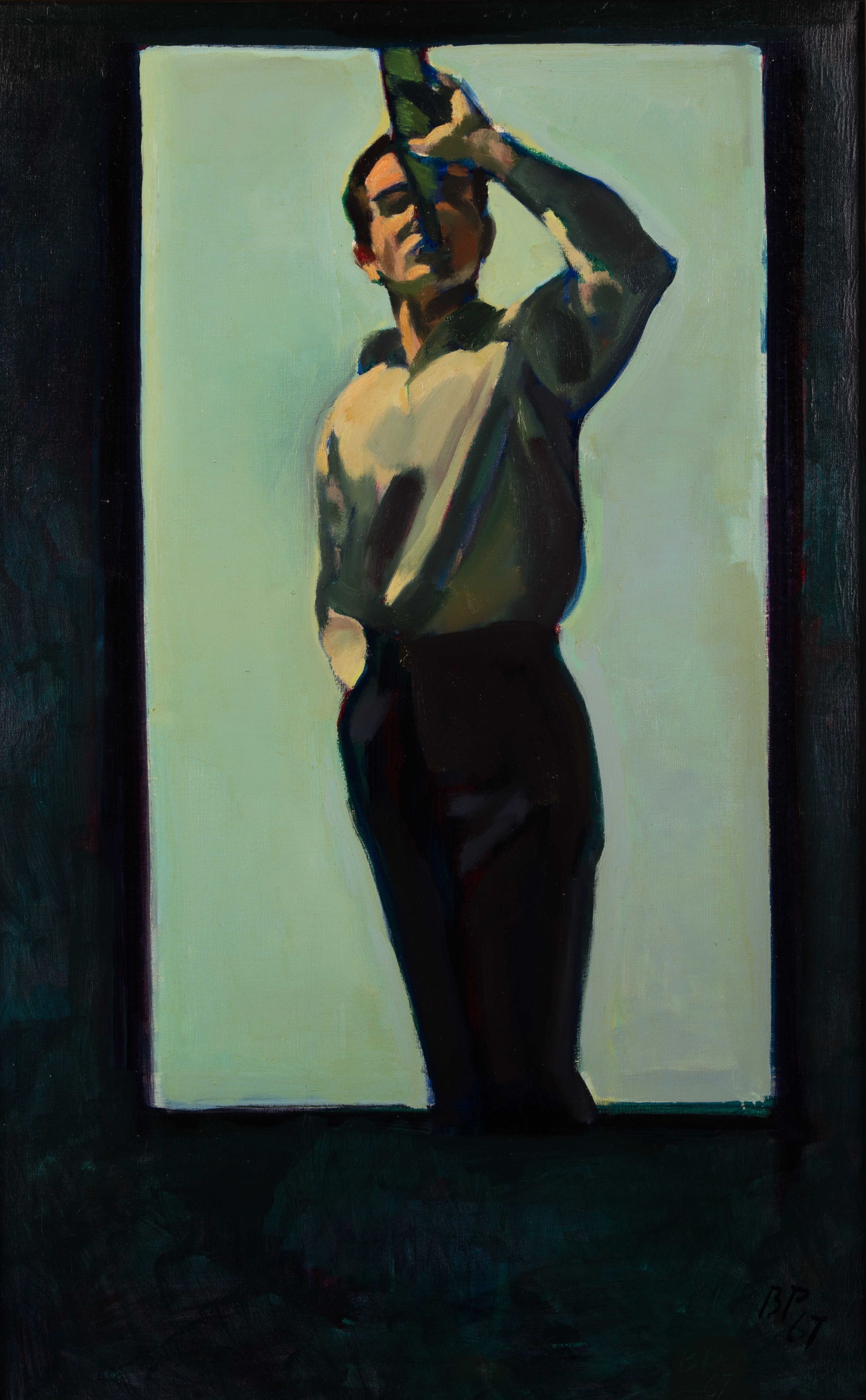 Drinking Self Portrait (Study for Self Portrait with Bottle)