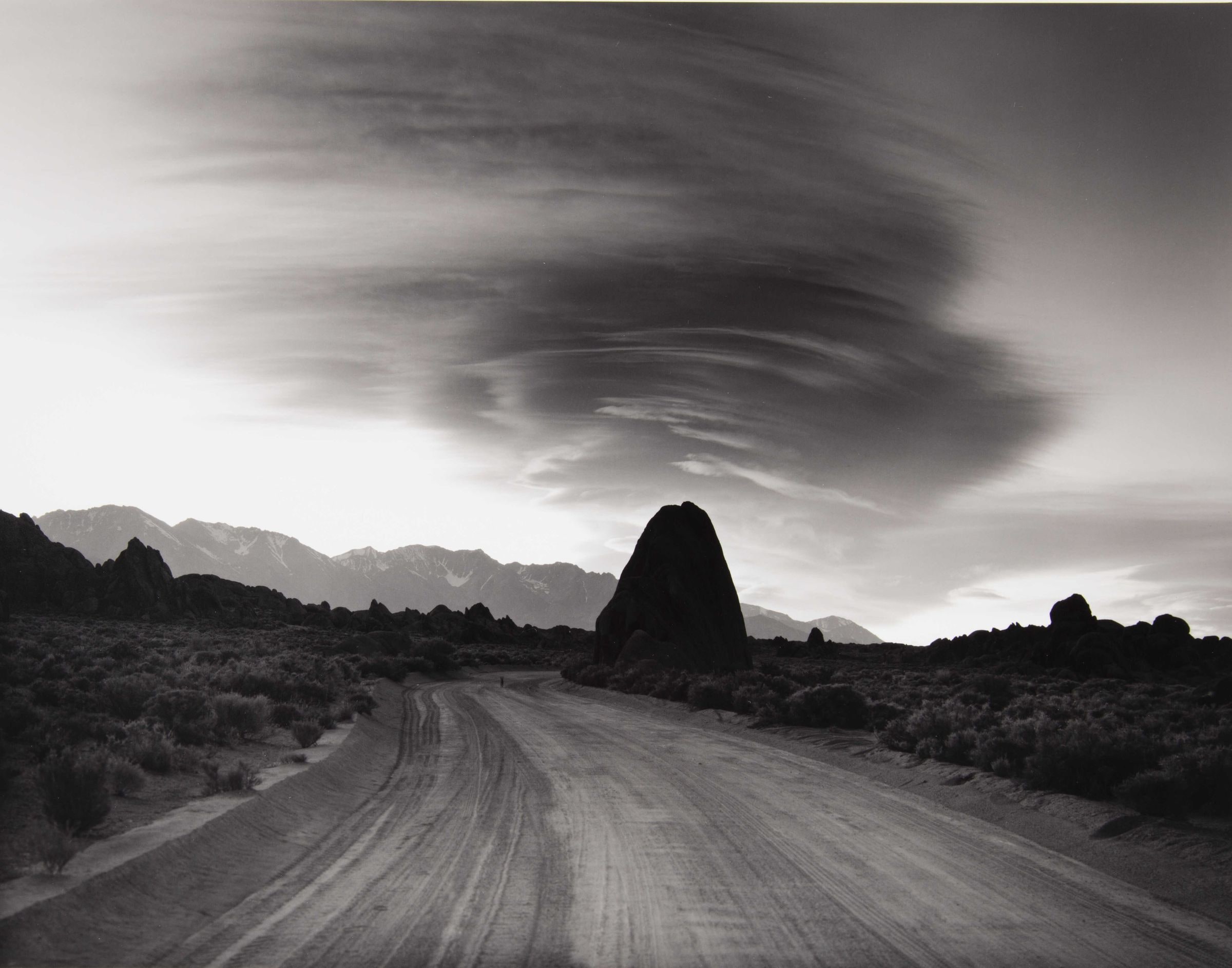 Triangle Rock, Evening Clouds, Alabama Hills