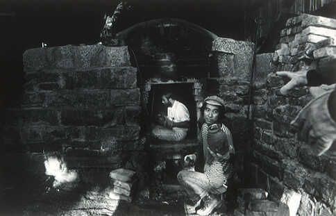 Unloading Kiln