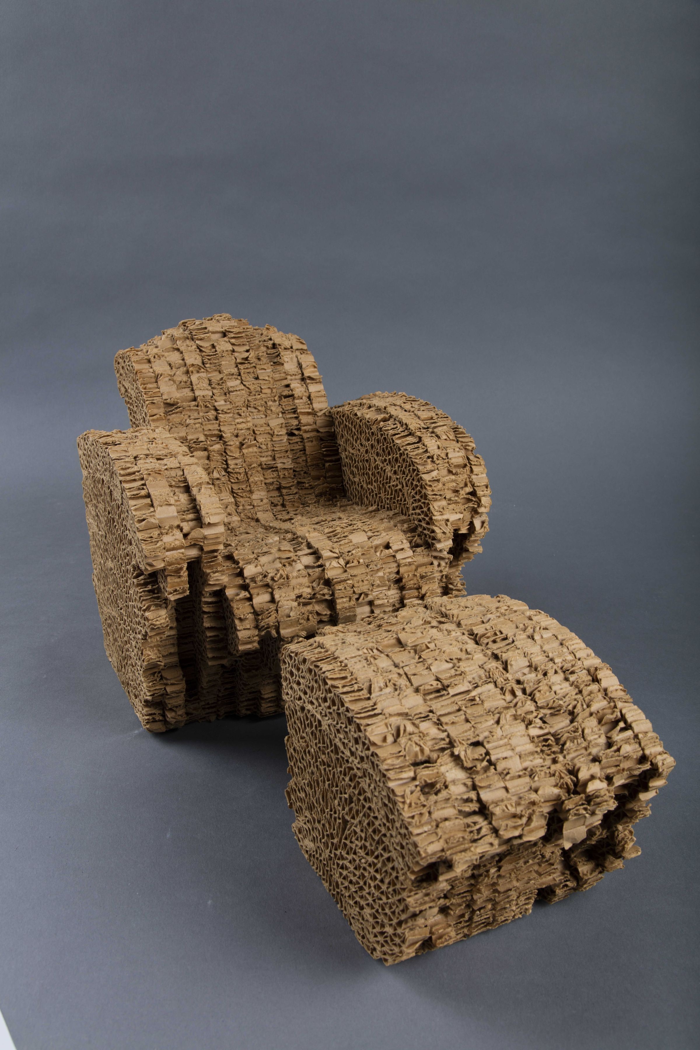 Cardboard Chair sculpture