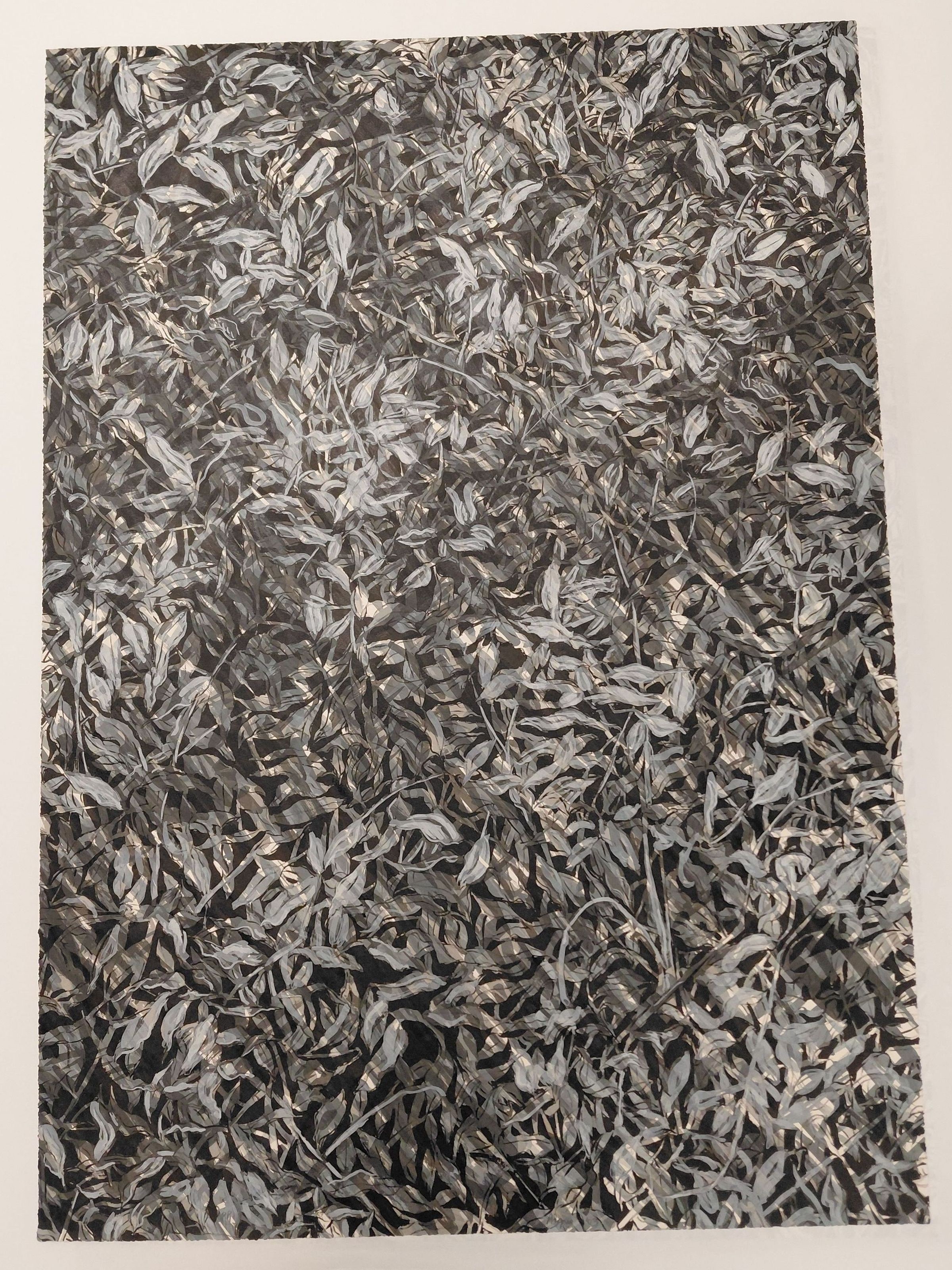 Leaf Print ( black &white)