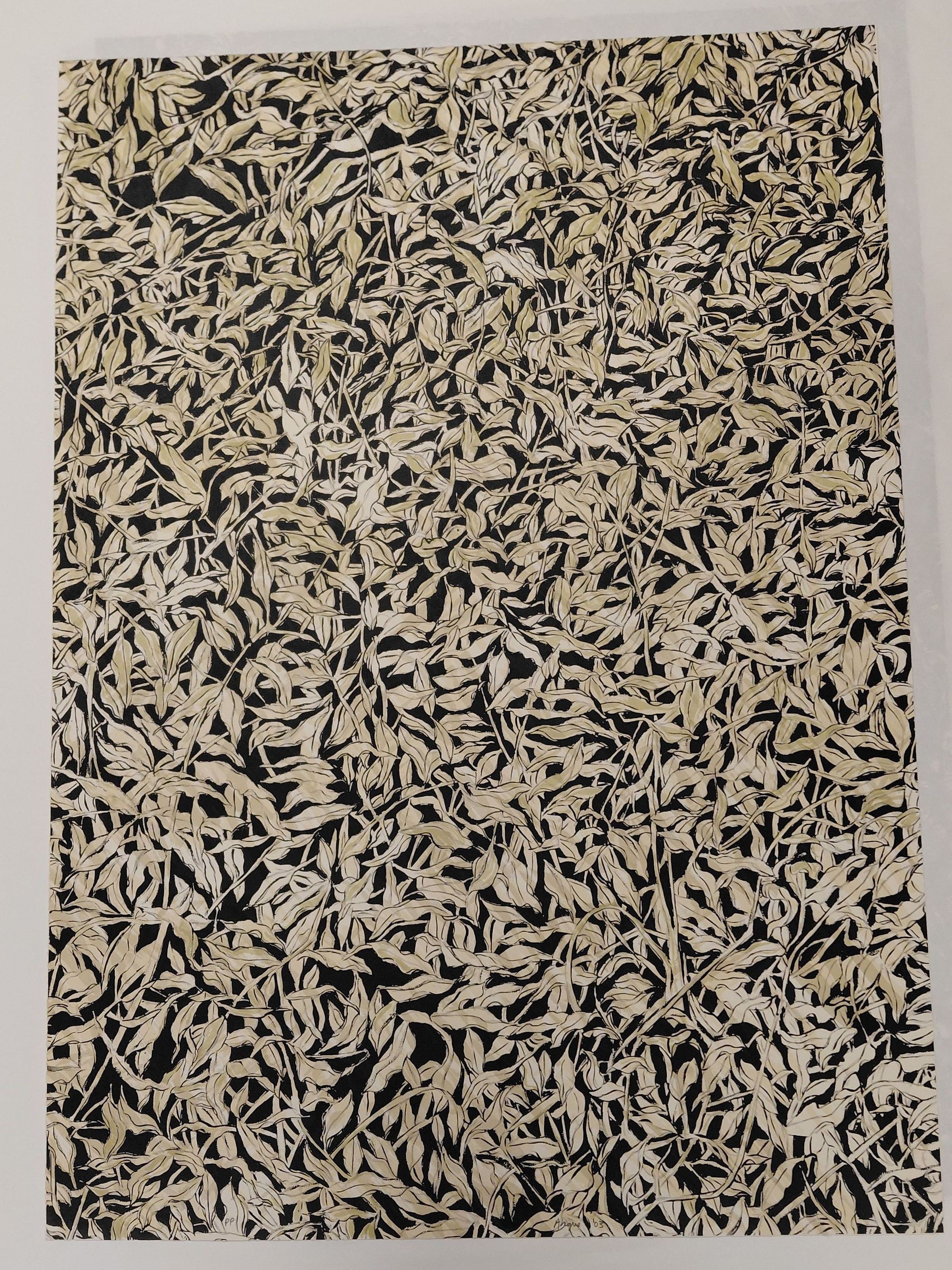 Leaf Print (grey)