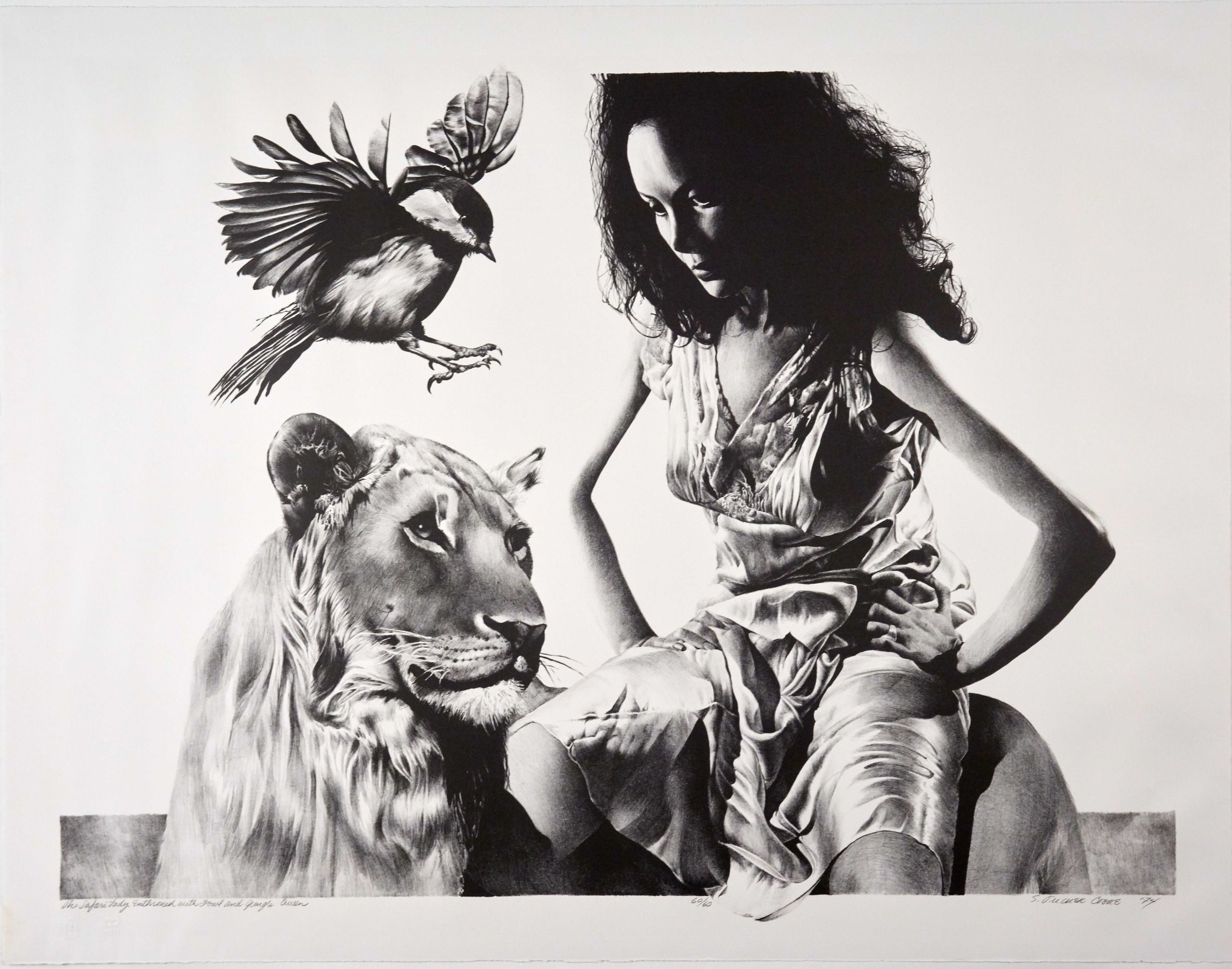 The Safari Lady Enthroned with Fowl and Jungle Queen