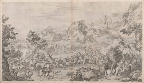 Battle Scene of the Chinese Campaign in Ili
