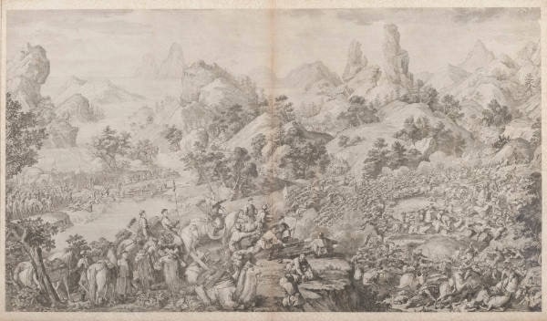 Battle Scene of the Chinese Campaign in Ili