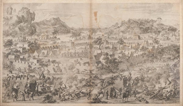 Battle Scene of the Chinese Campaign in Ili