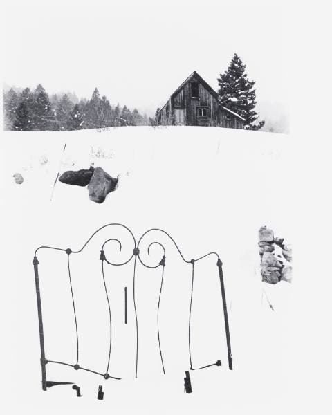 Bedframe in Snowstorm