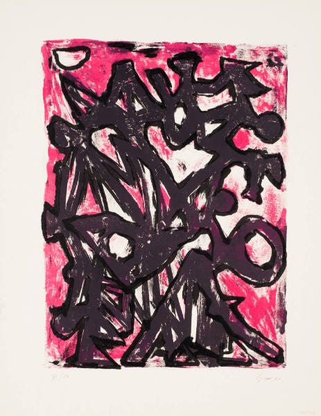 Black and Purple Composition