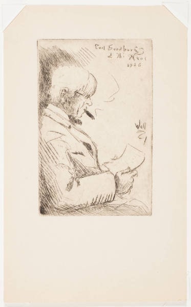 Carl Sandburg at Chicago News