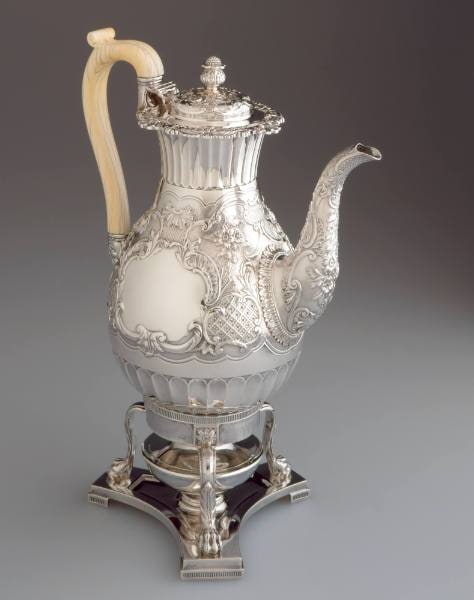 Coffee Pot on Stand with Spirit Burner
