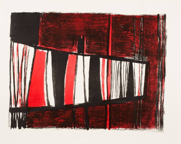 Composition Red and Black