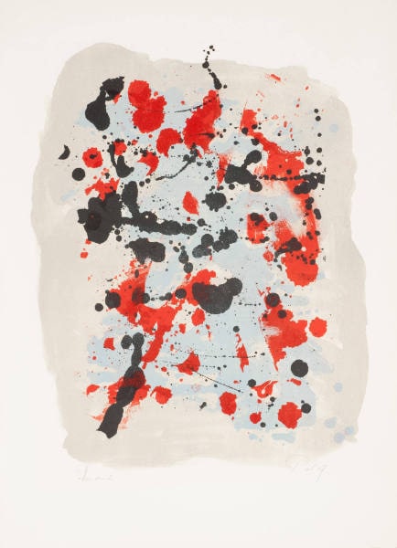 Composition with Red and Blue
