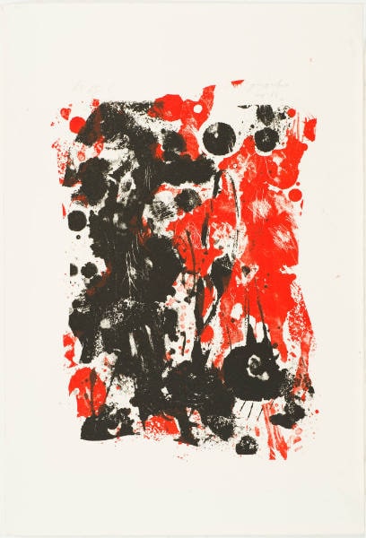 Composition with Red and Black
