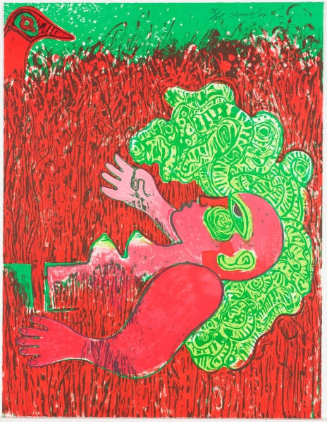 Dans L'infinie Verticalité de L'herbe la Femme Naturellement S'horizontalise