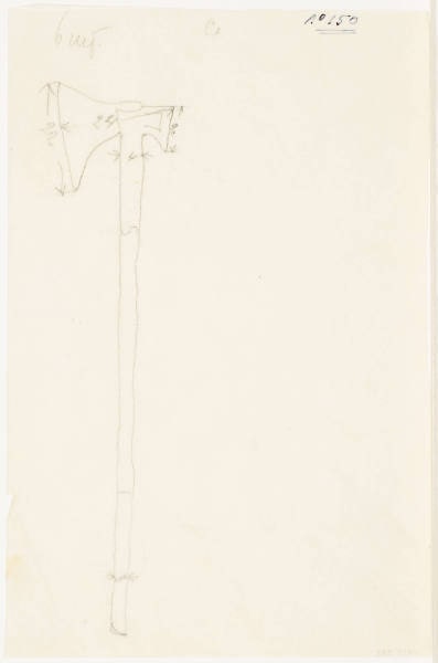 Design for Battle-Axe for the Ballet "Bogatyri"